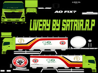 Livery Hino 500 Tangki Semen GO Green Hijau.png